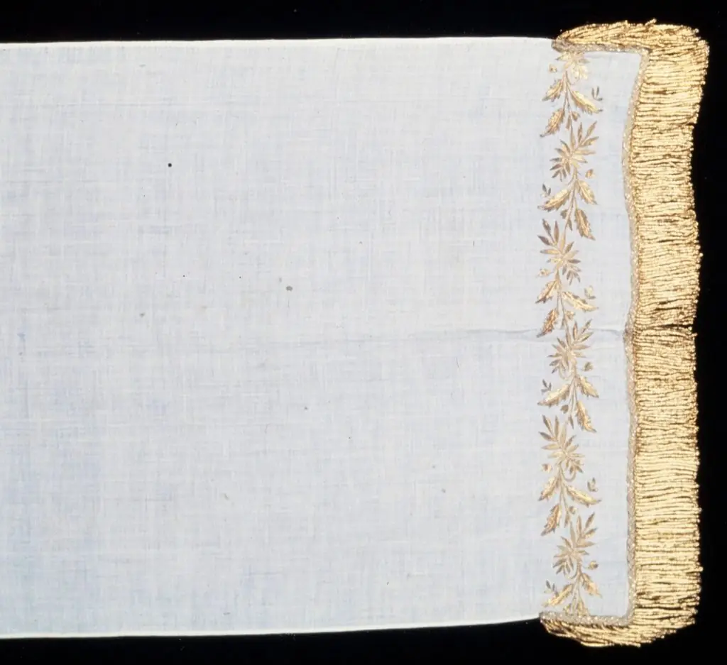Close-up weave of the washed European linen